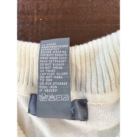 VTG Koret Short Sleeve Cardigan Button Up Pink Beige Embroidered Floral Sz LG - Picture 6 of 8